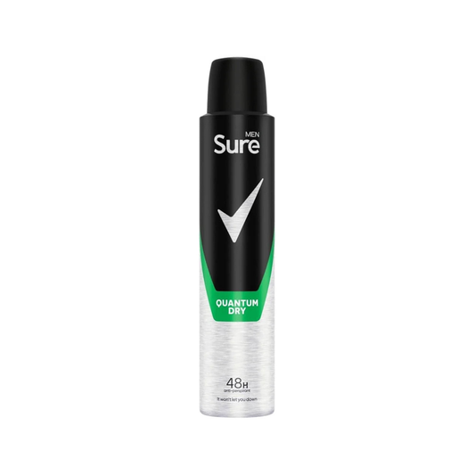 Sure Men Anti Perspirant Body Spray Aerosol Quantum Dry 200ml