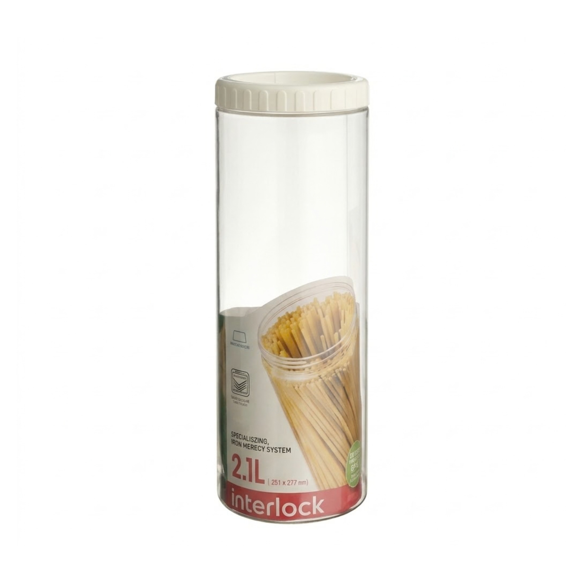 Lock & Lock, Interlock Food Container, Food Storage, Airtight Container, 2.1L Container