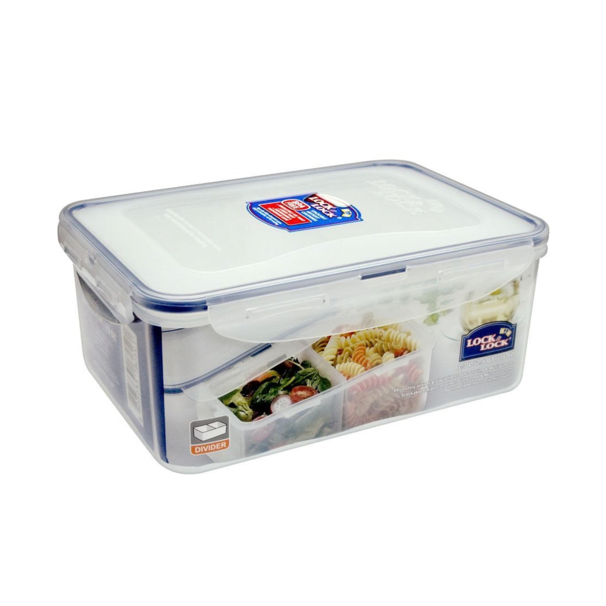 RECTANGULER SHORT FOOD CONTAINER 2.3L W/D