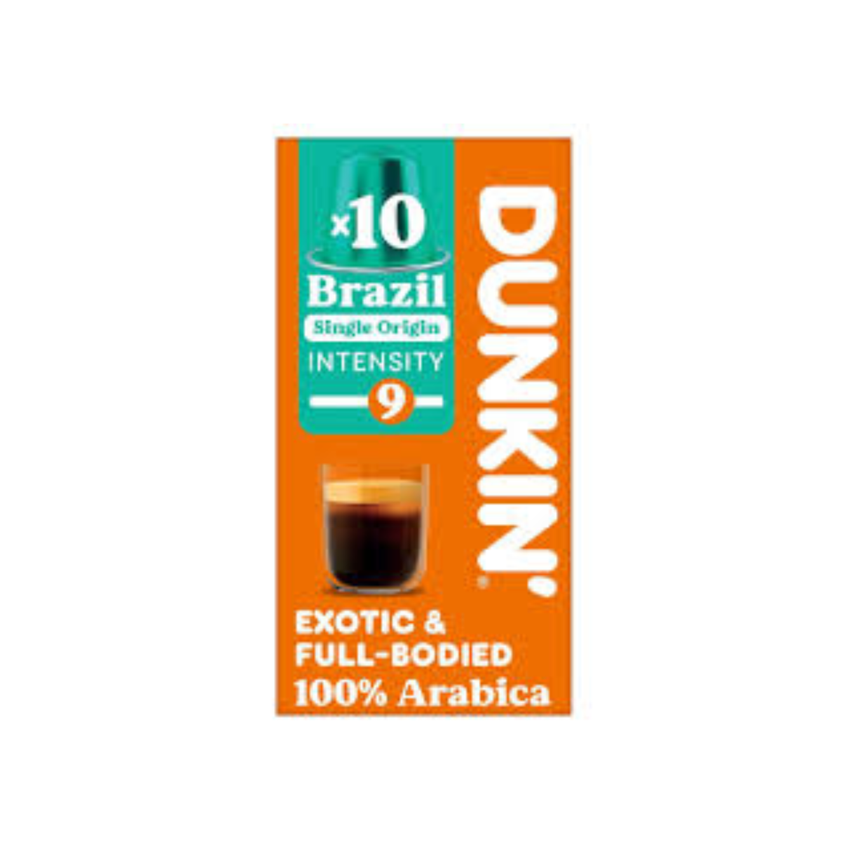 Dunkin Coffee Pods 100% Arabica Brazil 10Pcs 52g