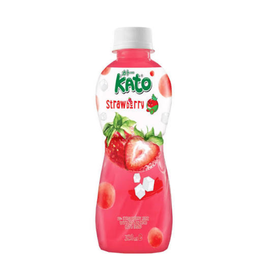 Kato Strawberry Juice With Nata De Coco 320g