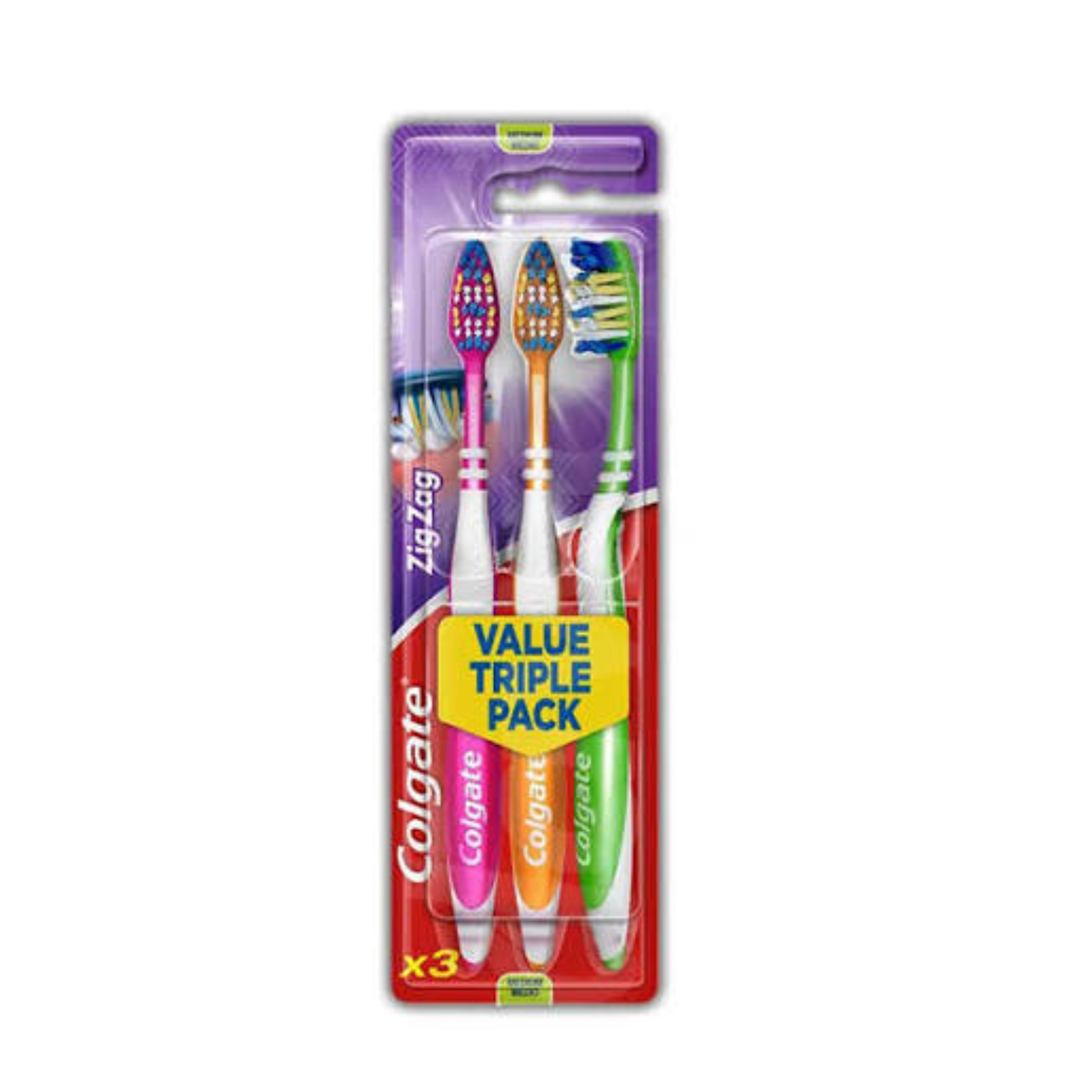 Colgate Zigzag Triple Pack Tooth Brush Soft