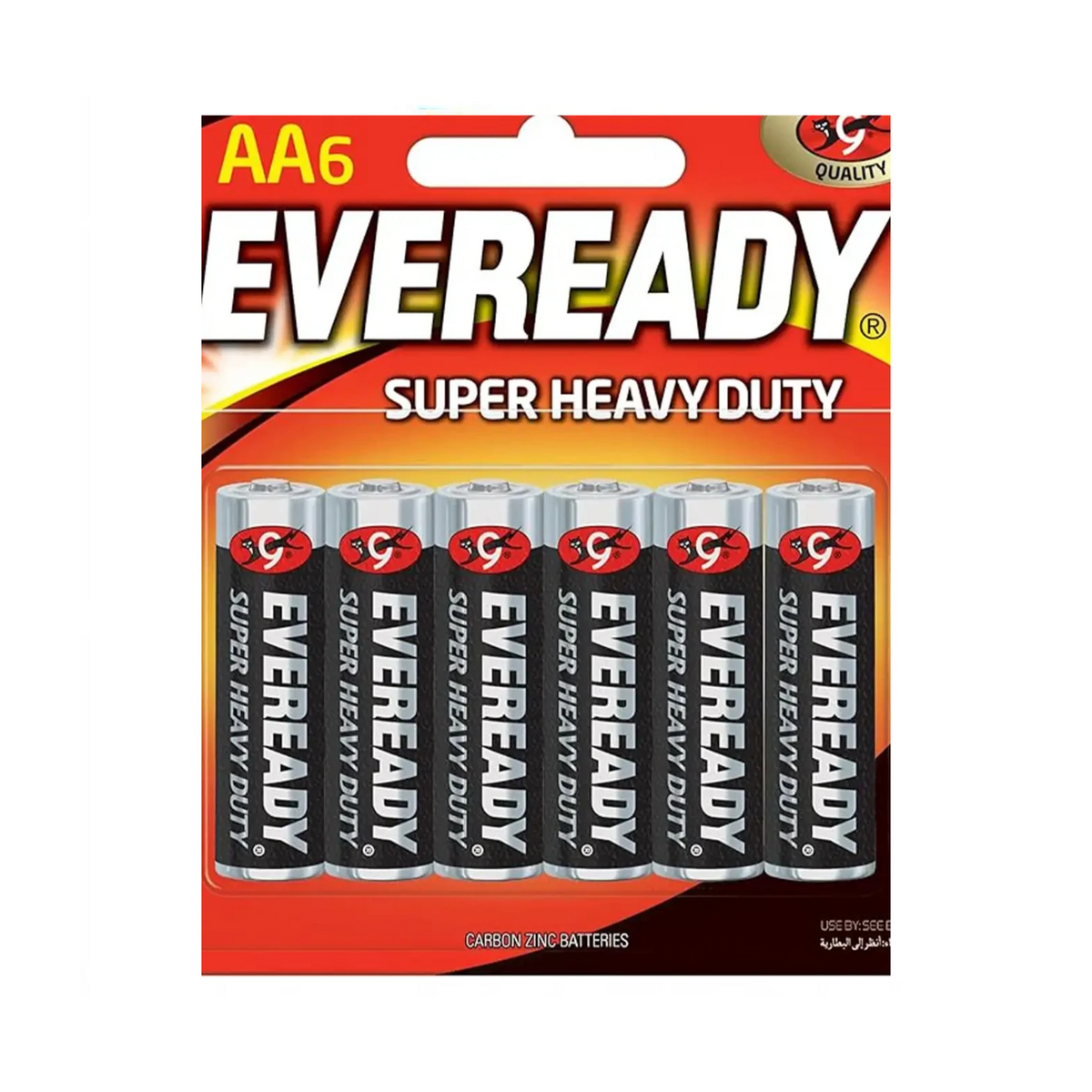 Everyday Heavy Duty 6AA Batteries 4+2
