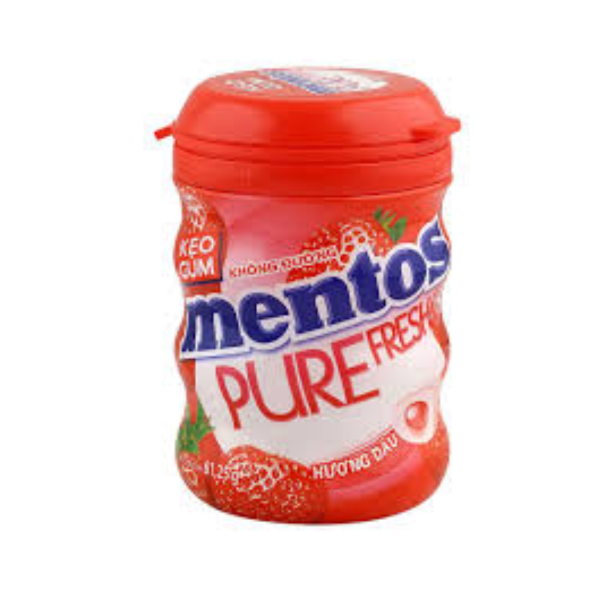Mentos Pure Fresh Strawberry Gum Bottle 61.25g