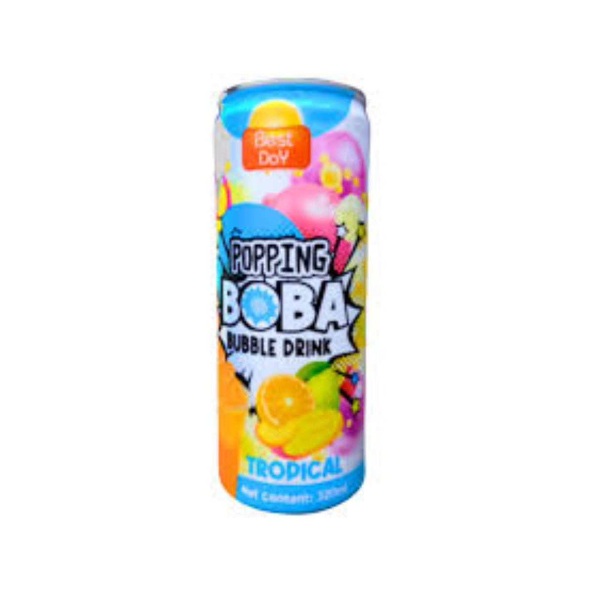 Best Day Popping BoBa Bubble Drink Tropical 320ml