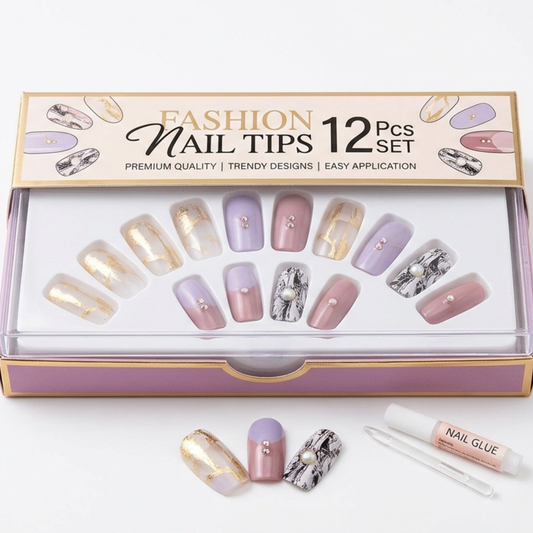 Fashion Nail Tips 12Pcs