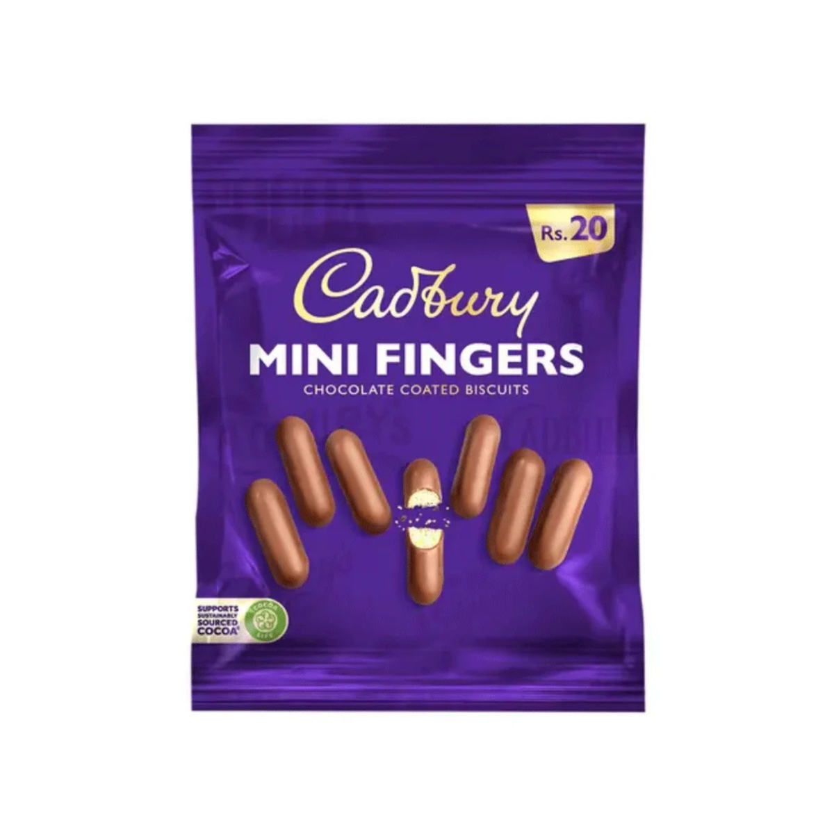 Cadbury Mini Fingers Chocolate Coated Biscuits 13.44g