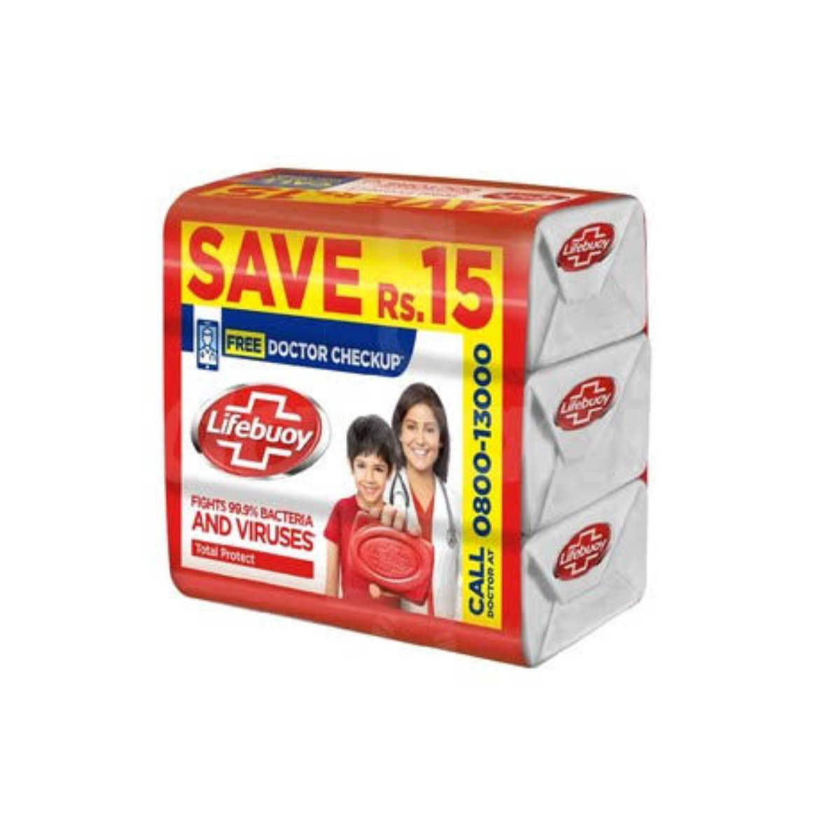 Lifebuoy Bar Care Trio White 130G