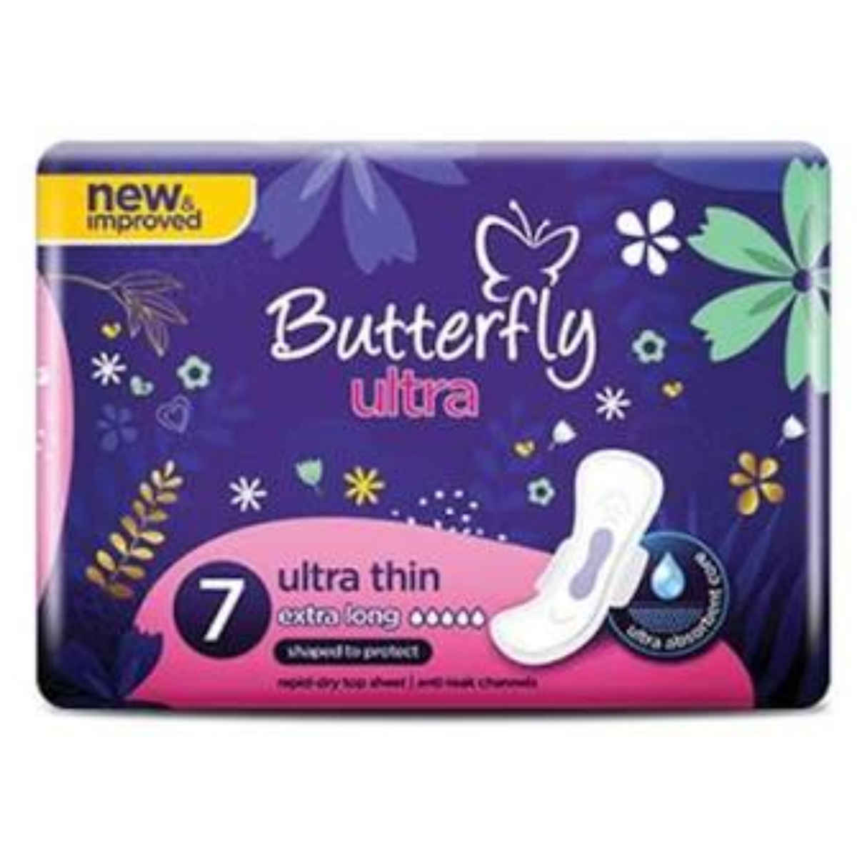 Butterfly Sanitary Napkins Ultra XL 7 Pcs