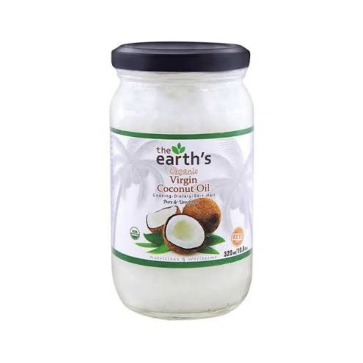 The Earths Organic Virgin Coconut Oil 320ml