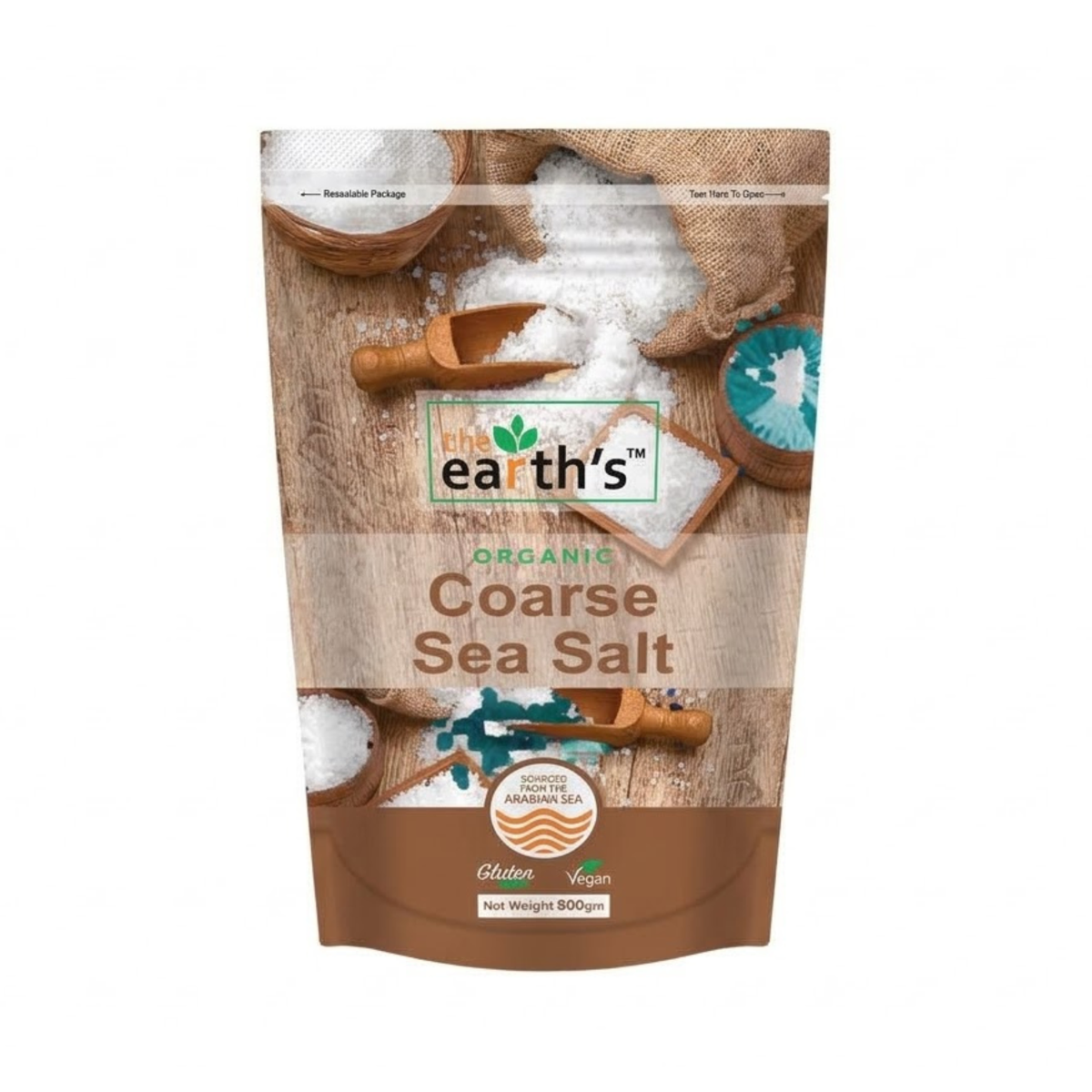 The Earth Organic Coarse Sea Salt 800g