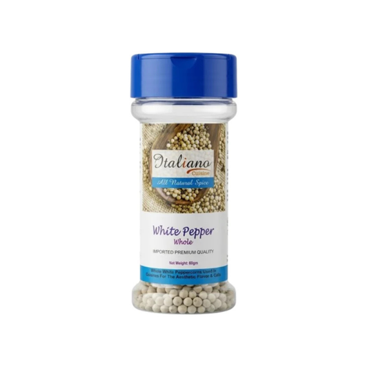 Italino Cusine White Pepper Whole 60gm