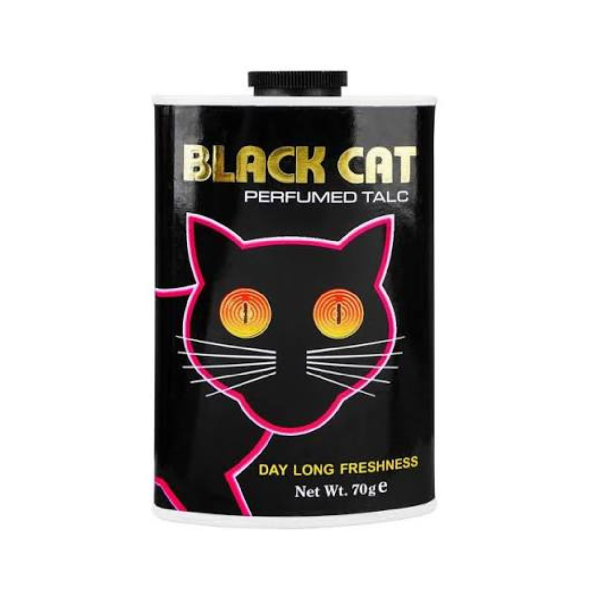 Black cat perfumed talc Vintage 70g