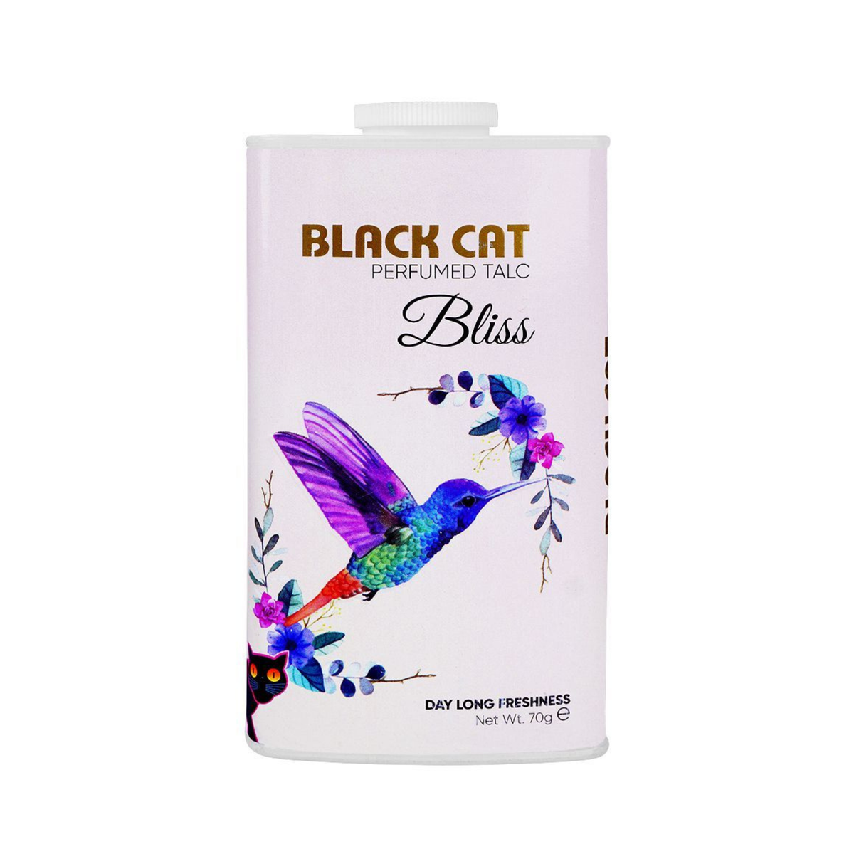 Black cat perfumed talc Bliss 70g