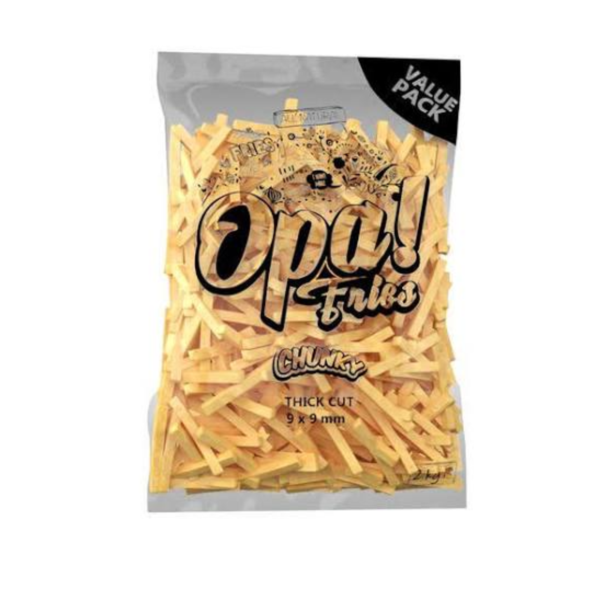 Opa Fries Crinkle 9mm 1.8Kg