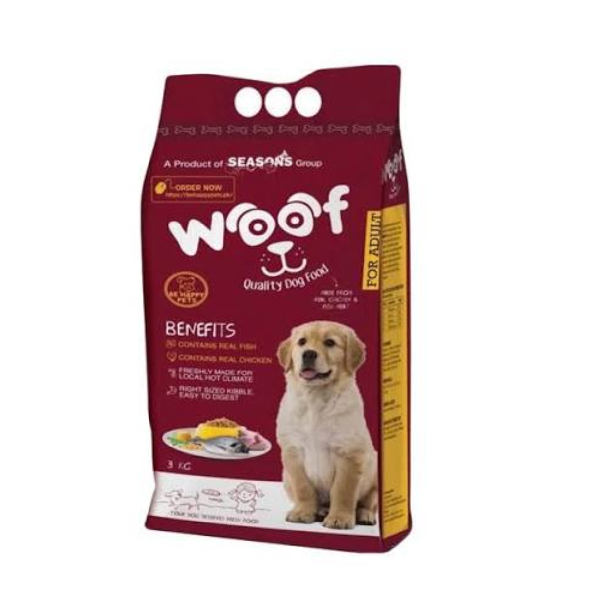 Woof Adult Dog Food 3kg
