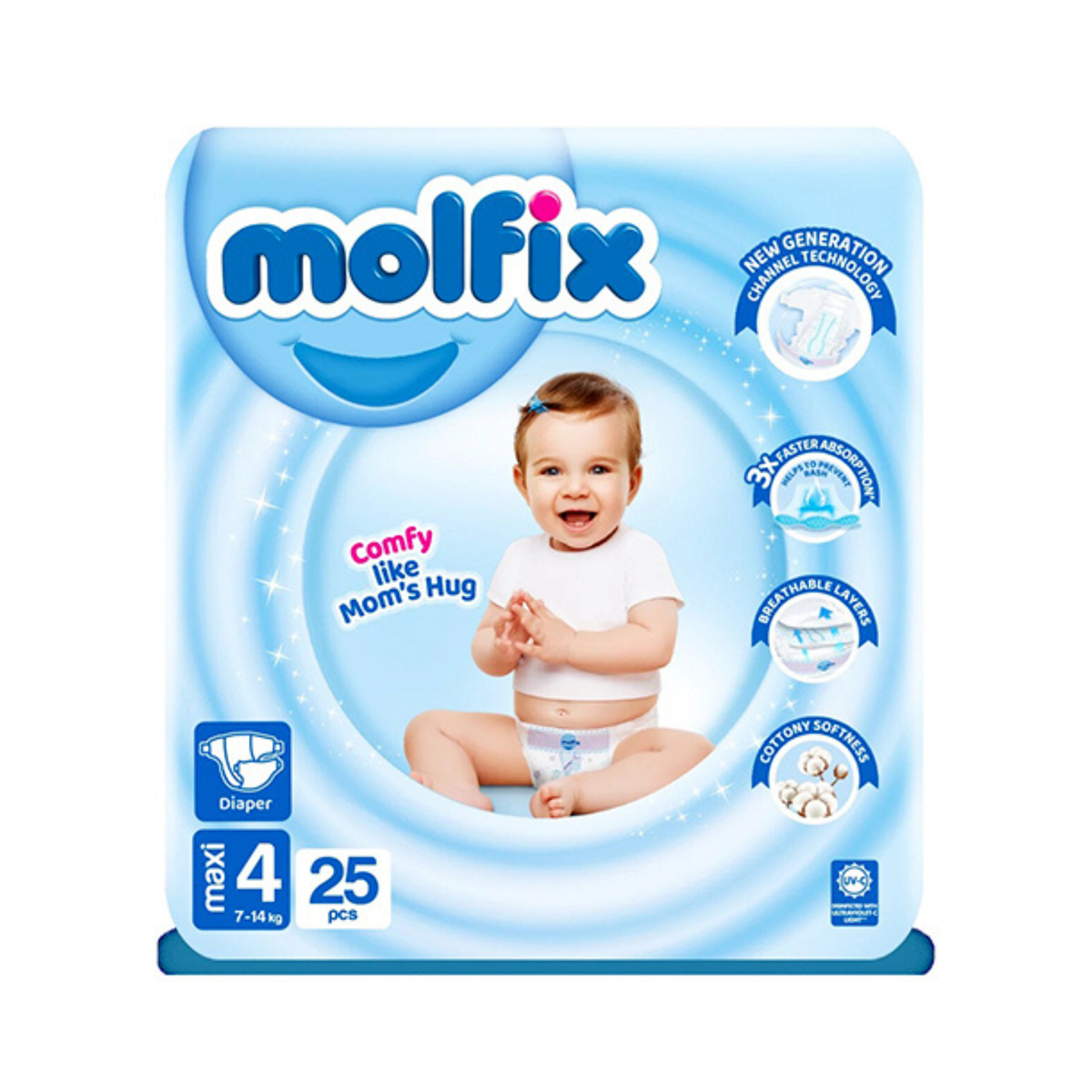 Molfix Pants 4 (9to14kg) 25Pcs