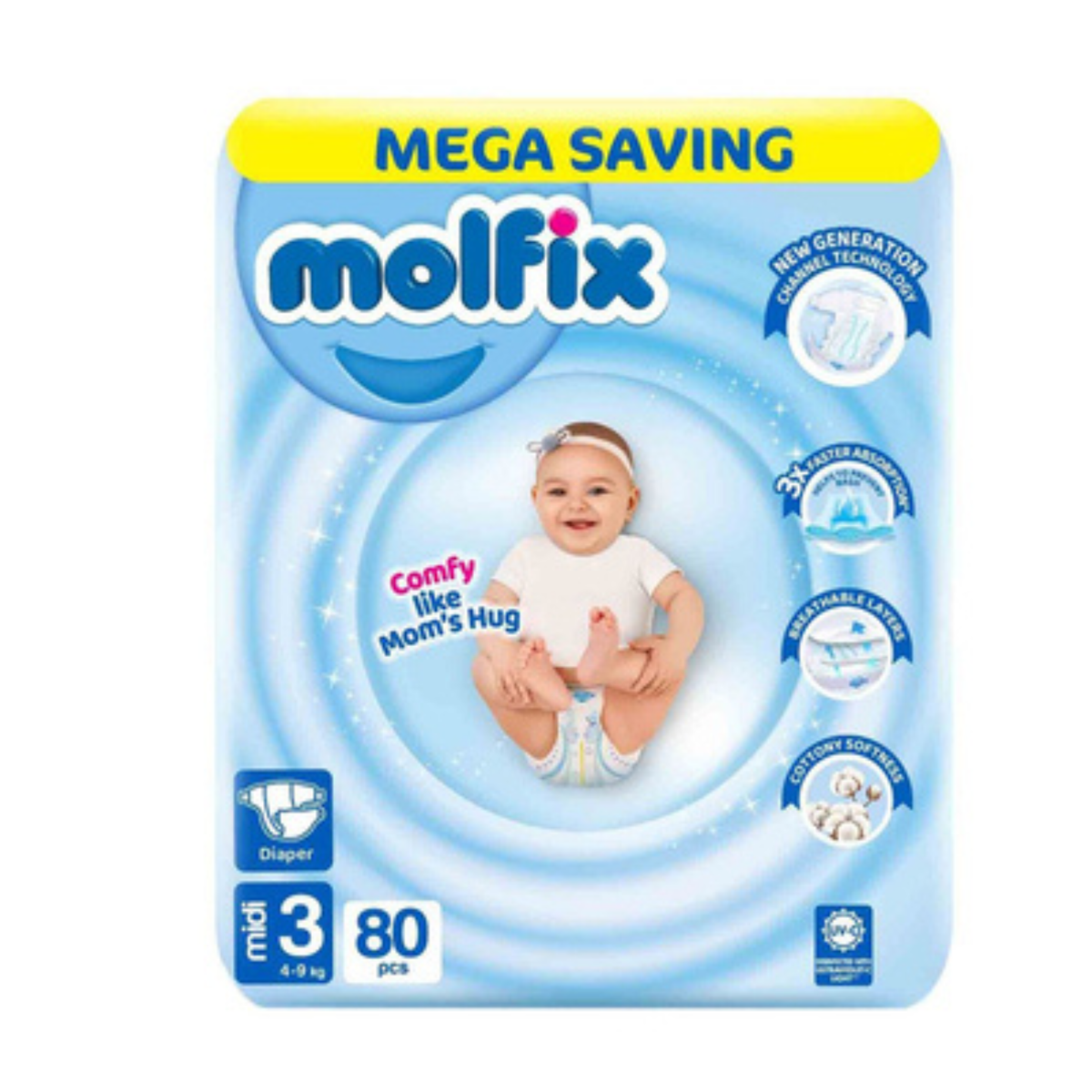 Molfix Diaper Midi 80*3