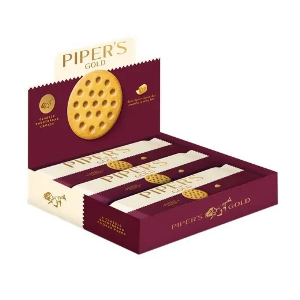 Pipers Gold Classic Shortbread Cookie 28.2g
