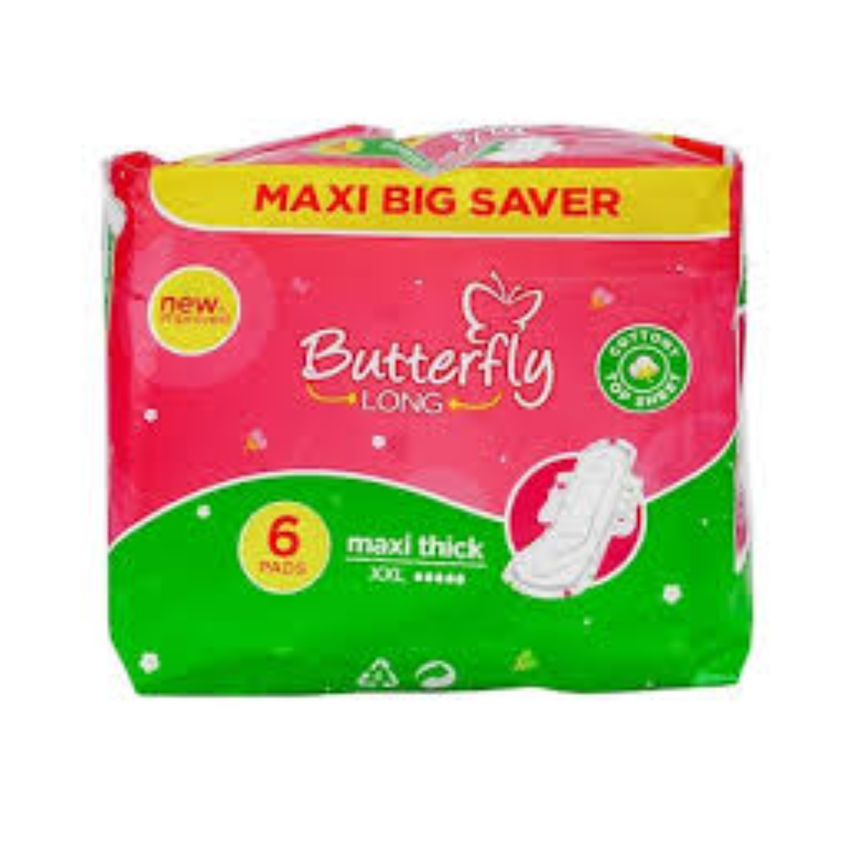 BUTTERFLY LONG MAXI THICK XXL 6 PADS