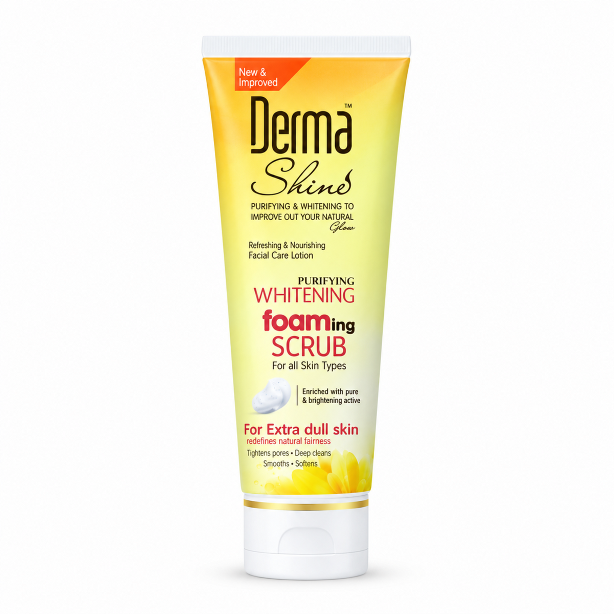 Derma Shine Whitening Foaming Scrub