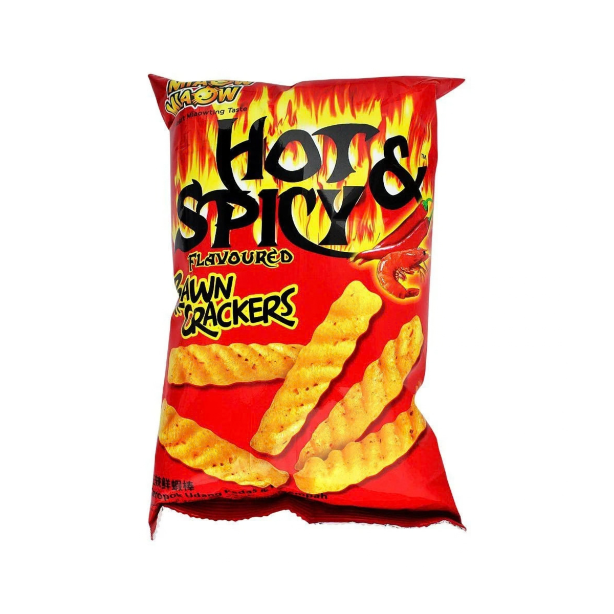 Miaow Prawn Crackers Hot & Spicy 60g