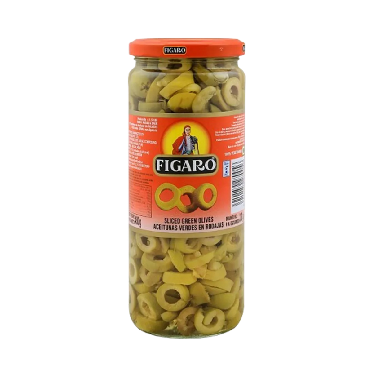 Figaro Green Olive Sliced 450g