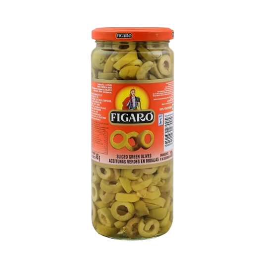 Figaro Green Olive Sliced 450g