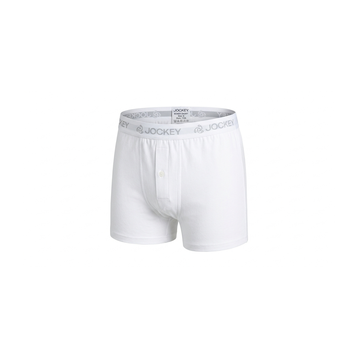 Jockey Men Boxer Short Size S White 1105