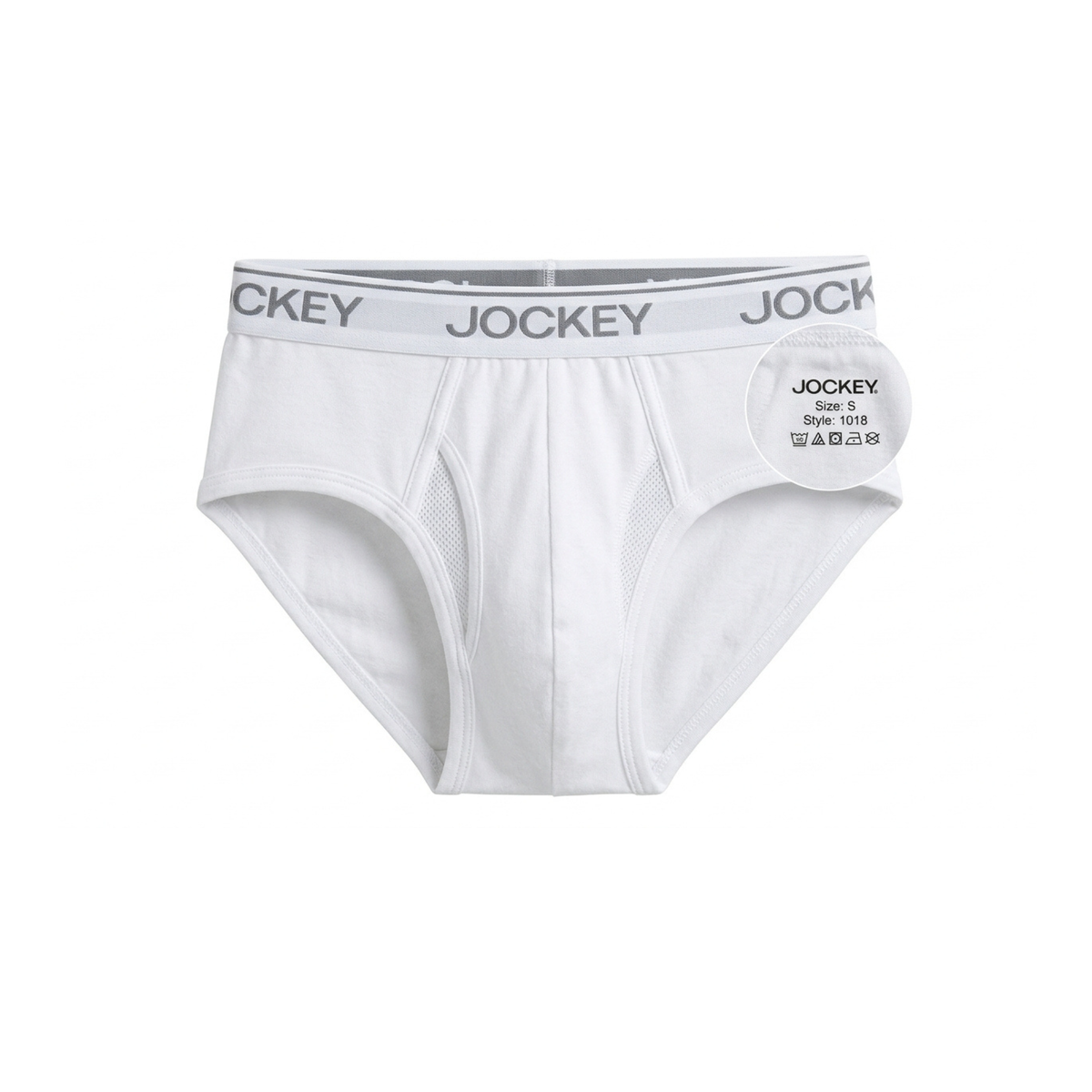 Jockey Men Wedgefly Briefs White S 1018