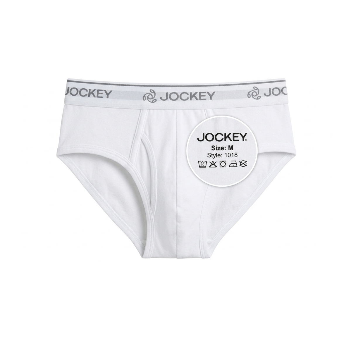 Jockey Men Wedgefly Briefs White M 1018