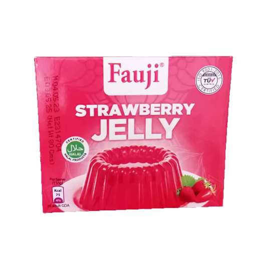 Fauji strawberry jelly 80gm