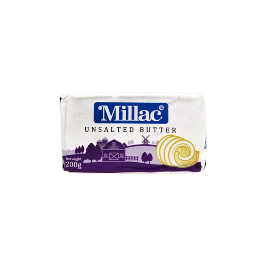 Millac Butter Unsalted White 200g