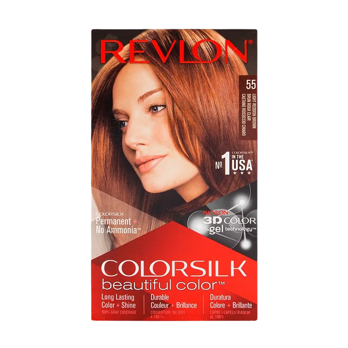 Revlon Hair Color Light Reddish Brown 55