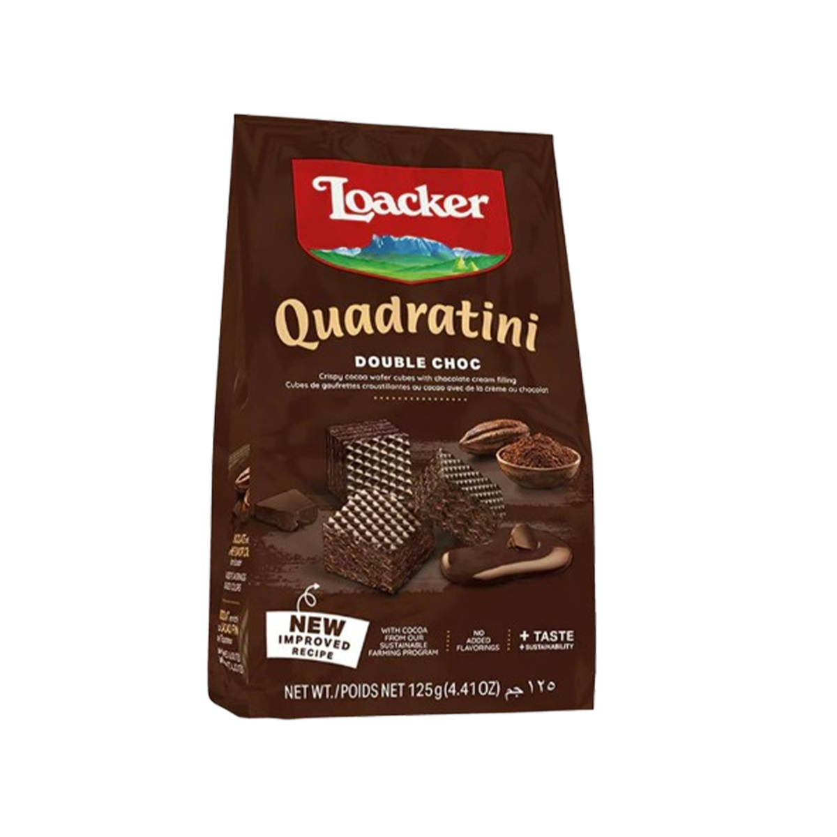 Loacker Quadratini Double Choc 125 g