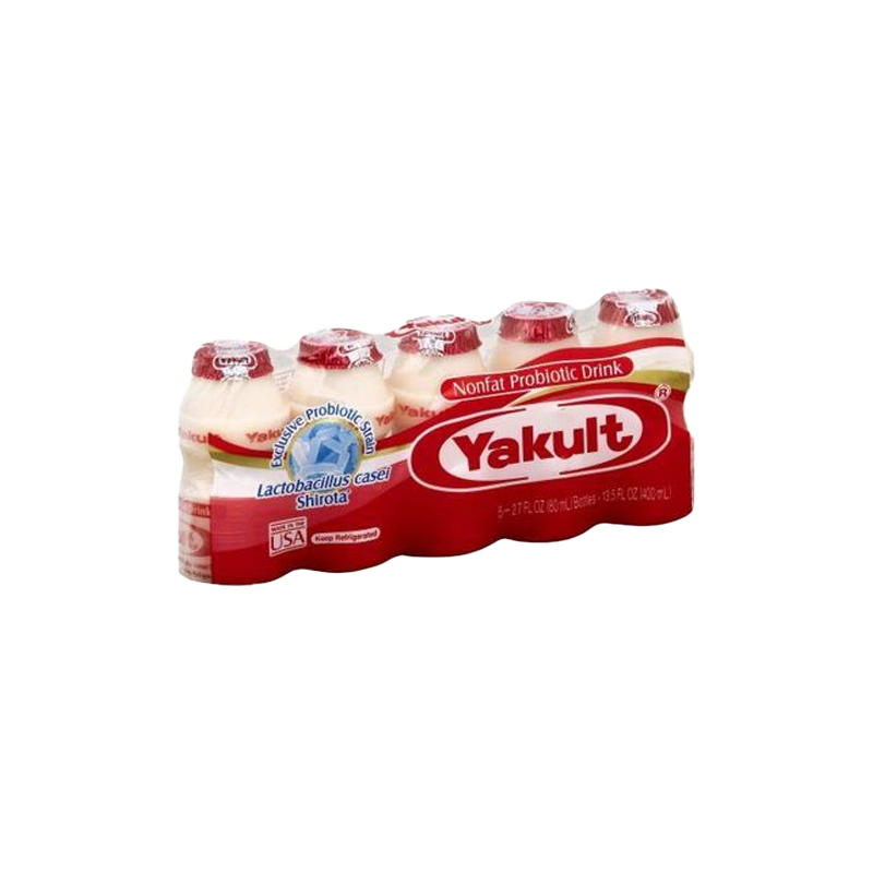 Yakult Light Non Fat Probiotic Drink 80ml (Pack of 5)