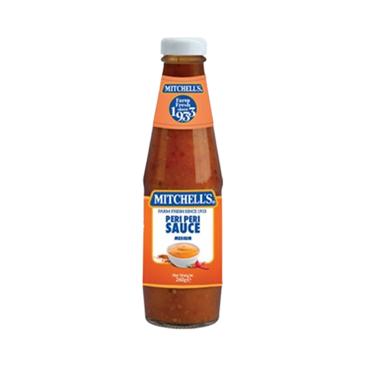 Mitchells peri peri sauce medium 260g
