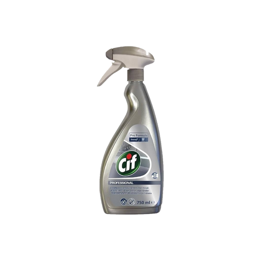 Cif Professional Stainless Steel and Glass Cleaner 750ml