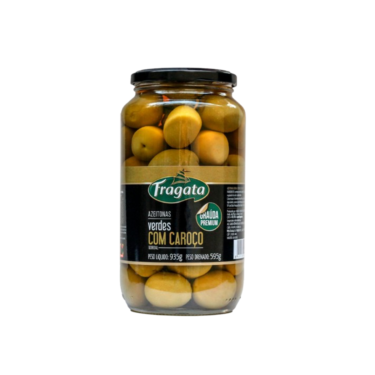 Fragata Spanish Olives Whole Green 935g