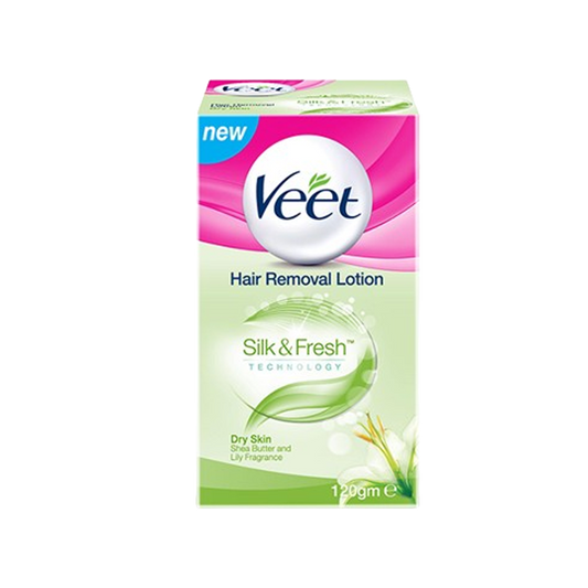 Veet Hair Removal Lotion Silky Fresh Dry Skin 120g