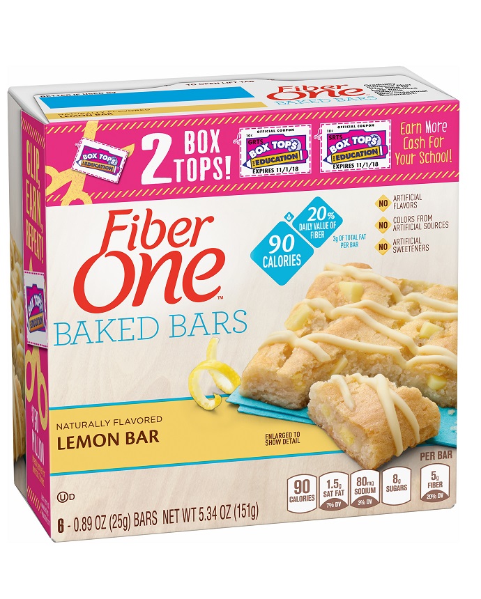 Fiber One 90 Calorie Lemon Bar 