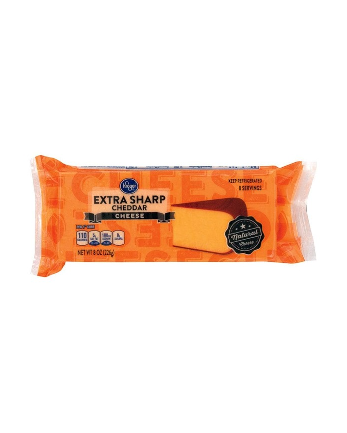 Kroger Extra Sharp Cheddar Cheese 227 Grams