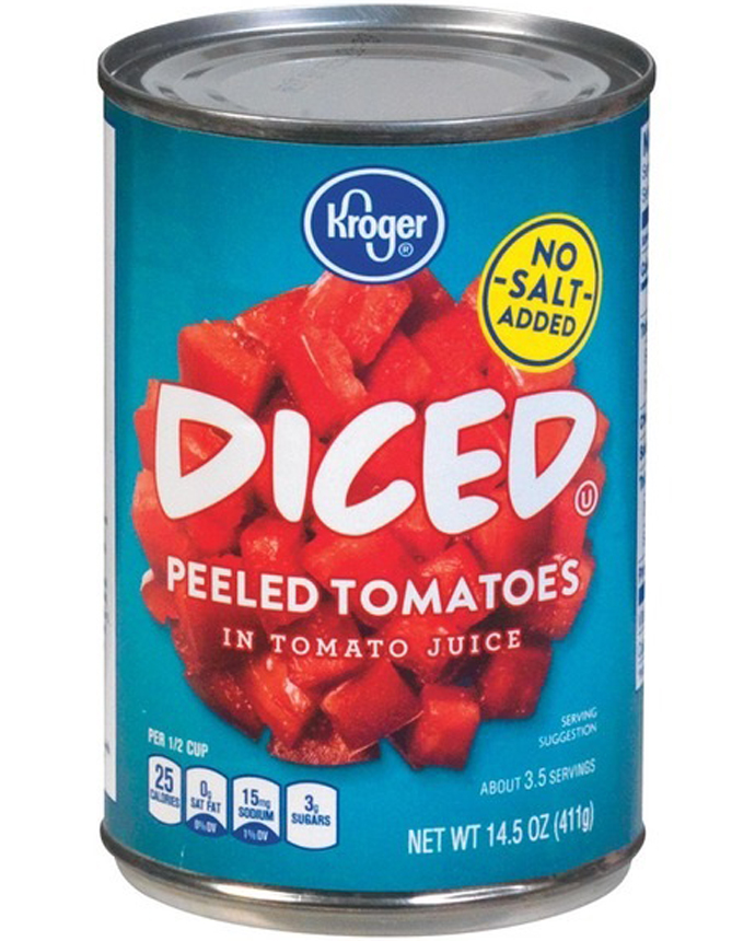 Kroger Diced Sliced Tomatoes 411g 