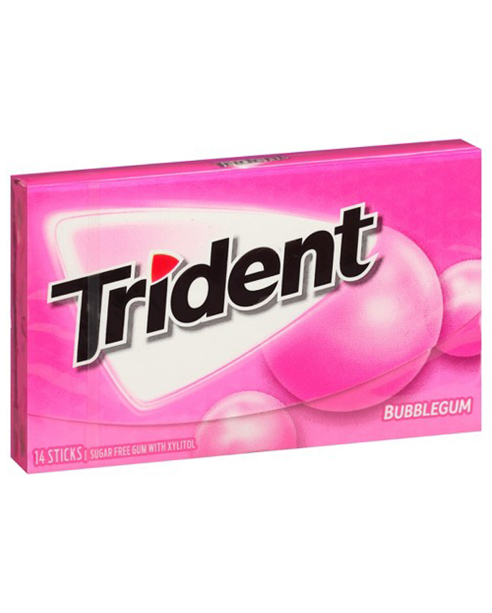 Trident Sugar Free Bubble Gum 14Count