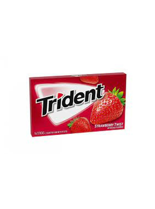 Trident Strawberry Twist sugar free Gum 14pcs