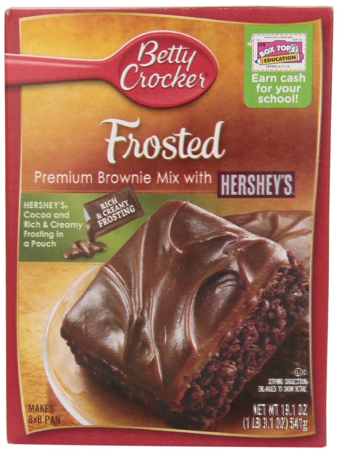 Betty Crocker  Hersheys Brownie Mix Frosted