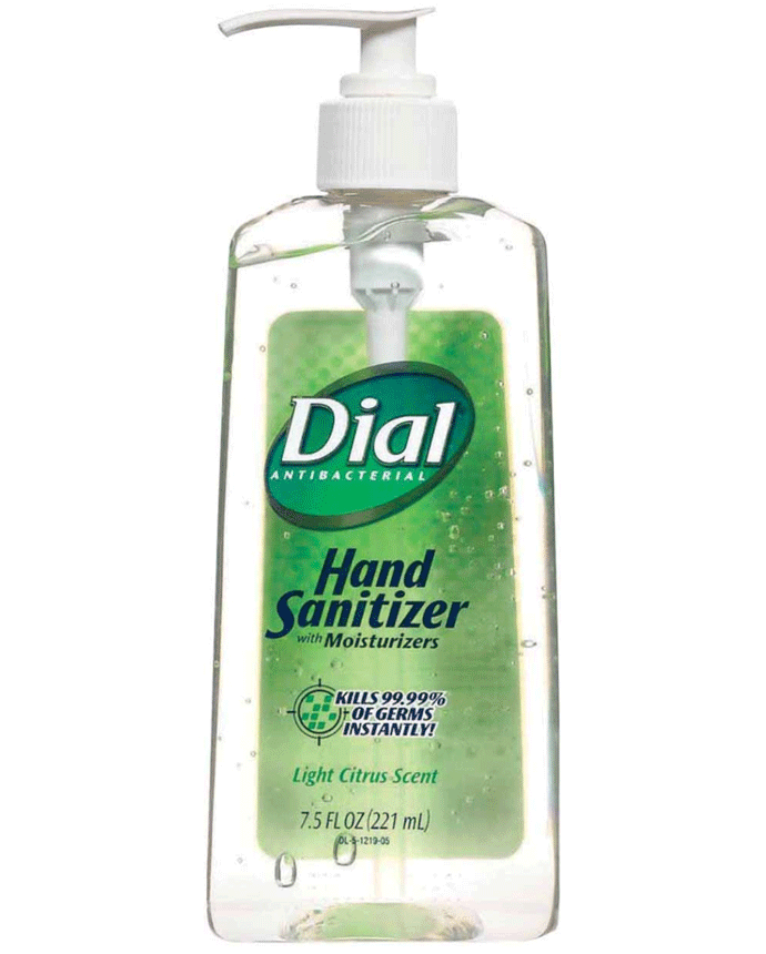Dial Antibacterial Hand Sanitizer Light Citrus Scent