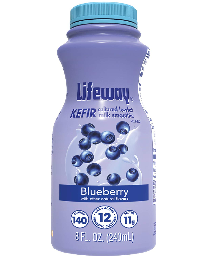 Lifeway Kefir Blueberry Cultured Lowfat Milk Smoothie 240ml