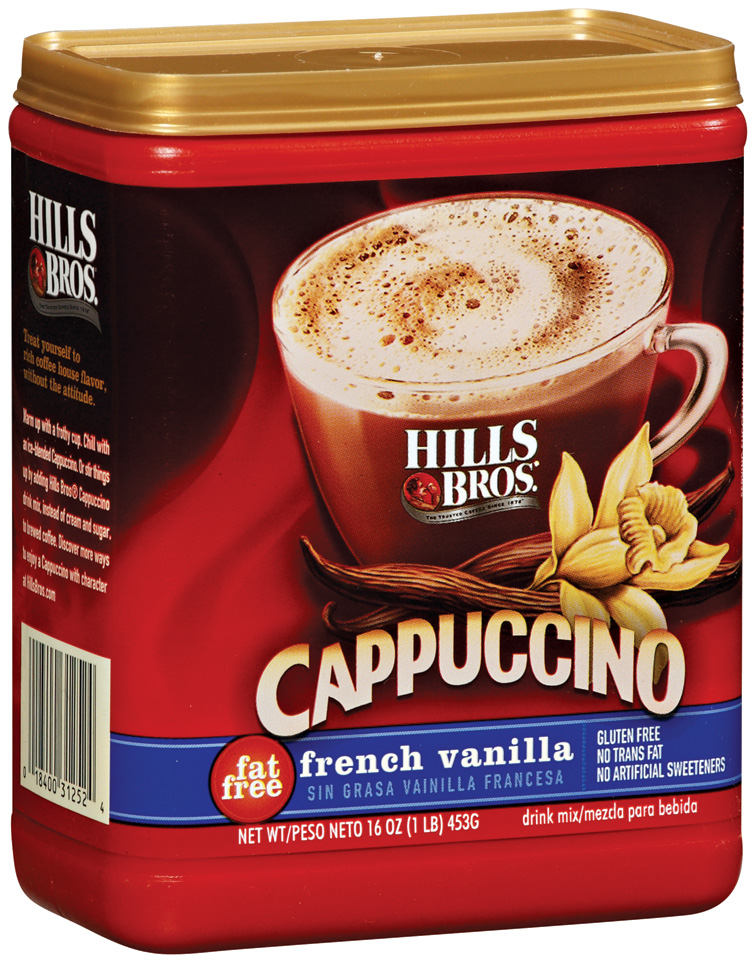 Hills Bros Cappuccino Fat-Free French Vanilla