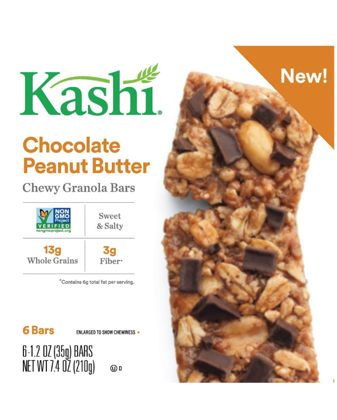 Kashi Chewy Granola Bar Peanut Peanut Butter 210g